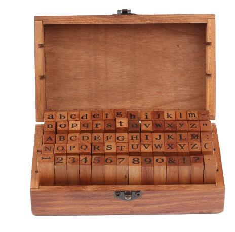 Boxed Number And Letter Stamps Set