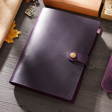 Load image into Gallery viewer, Vintage Loose-leaf Leather Notebook